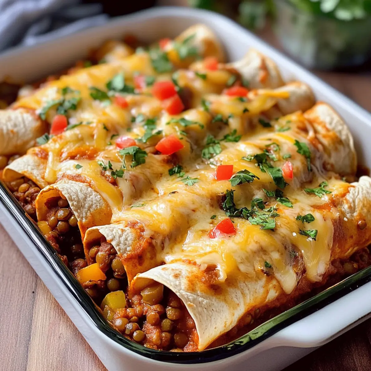 Die besten veganen Enchiladas mit Linsen (glutenfrei)