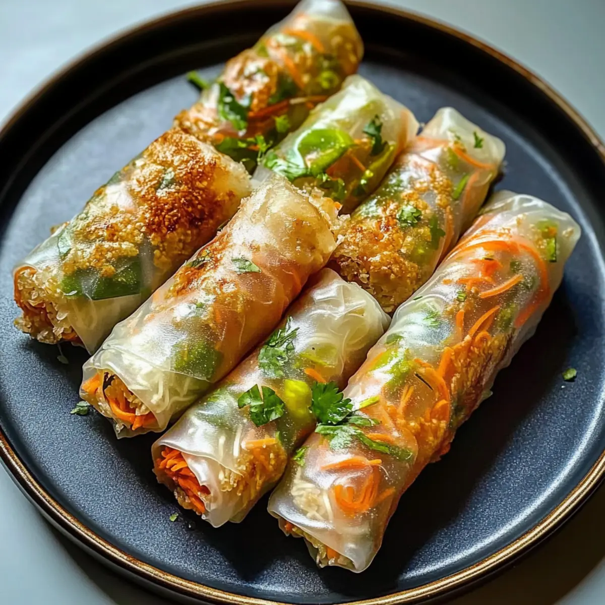 Luftfritteuse Reispapier Nudeln Rollen