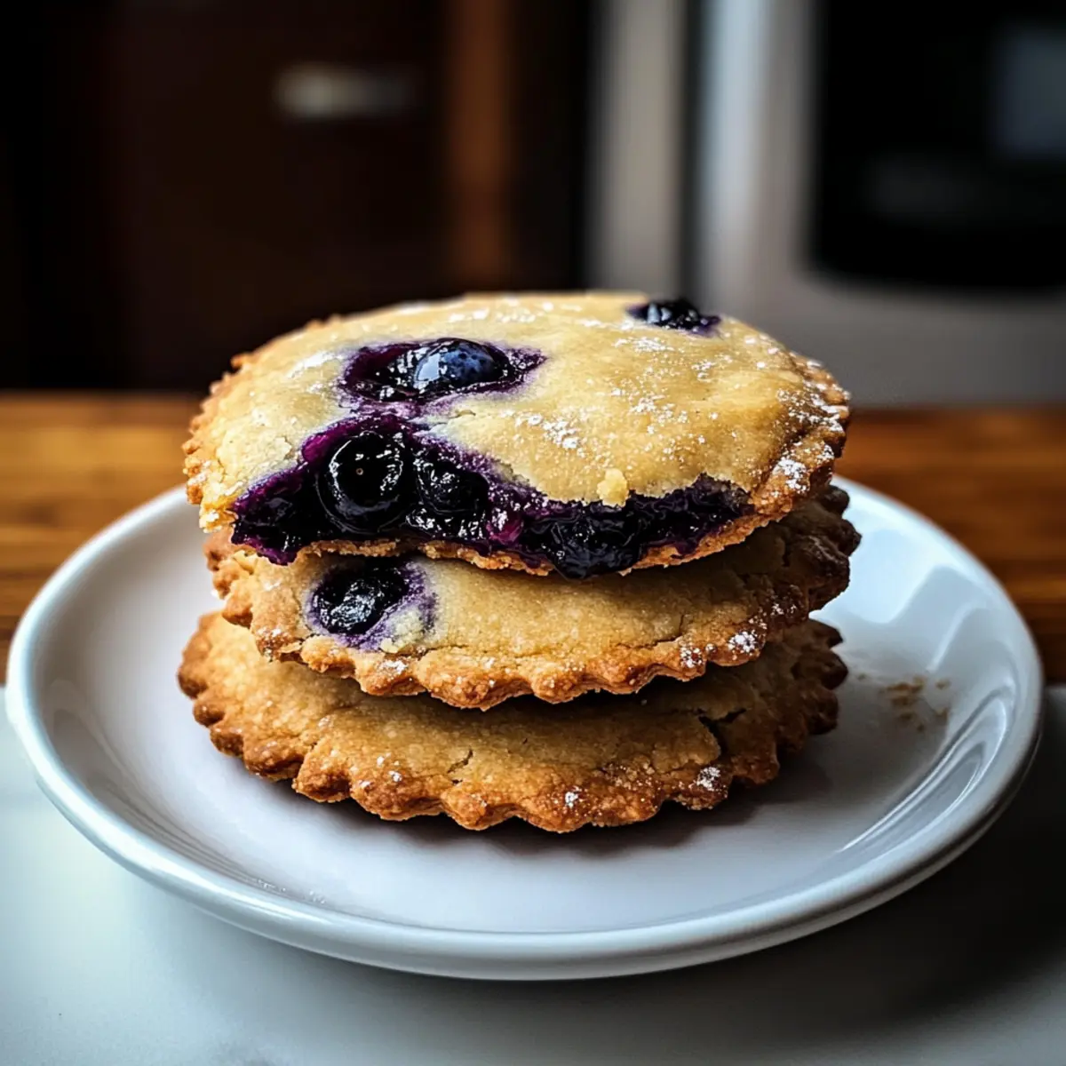 Blaubeerkuchen-Kekse