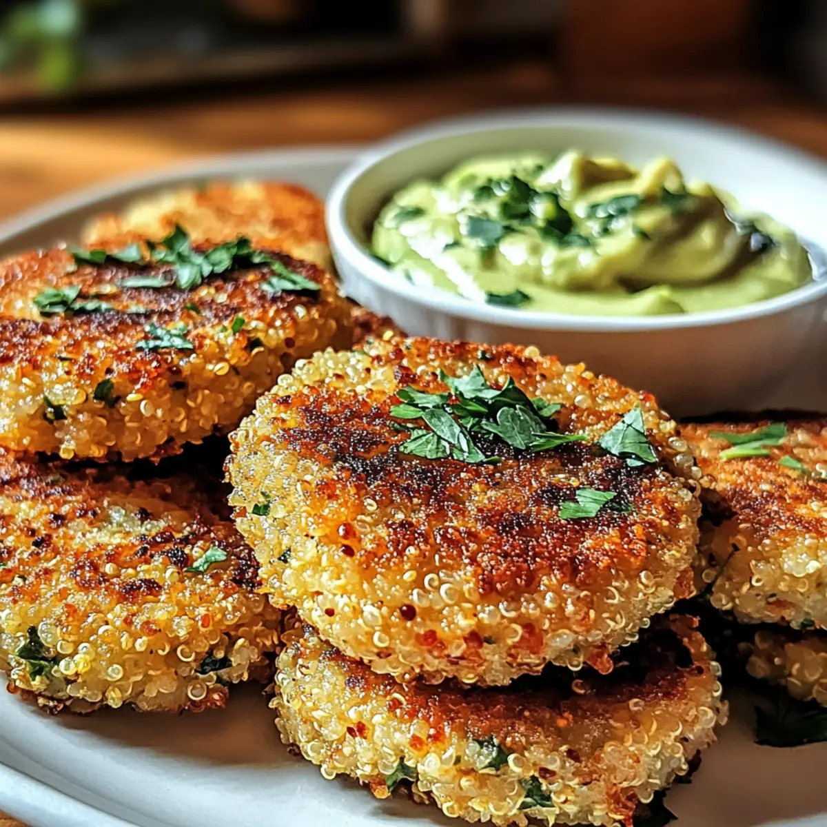 Knusprige Quinoa-Gemüsepuffer