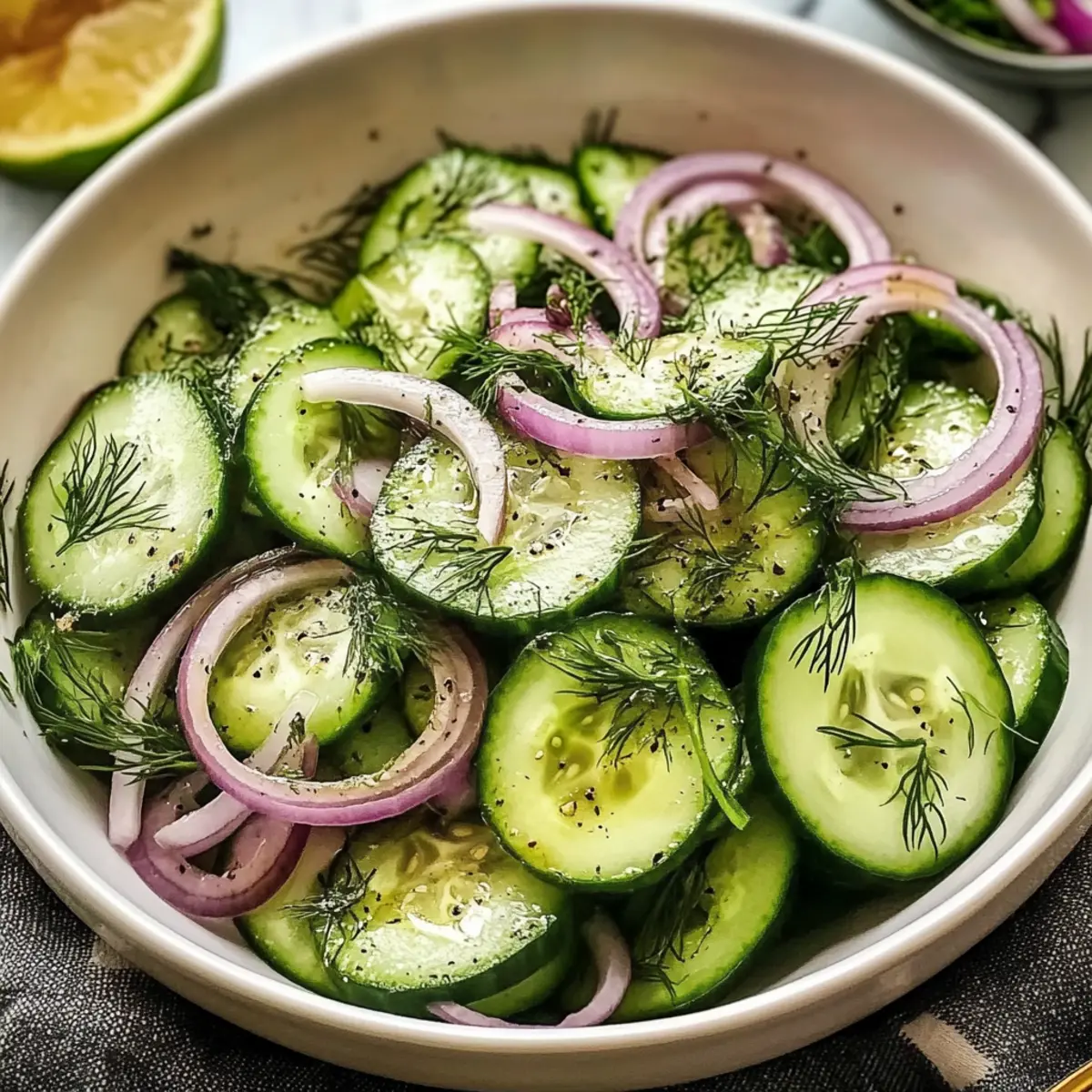Einfache Gurkensalat