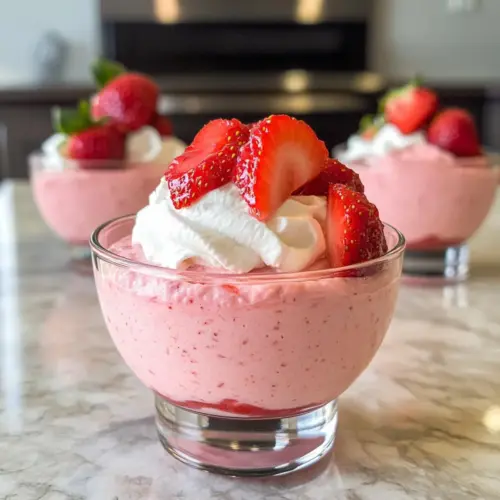 Frische Erdbeer-Mousse