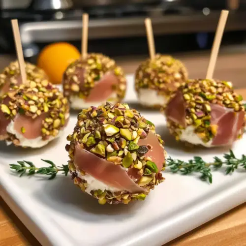 Ziegenkäse und Prosciutto Bonbons