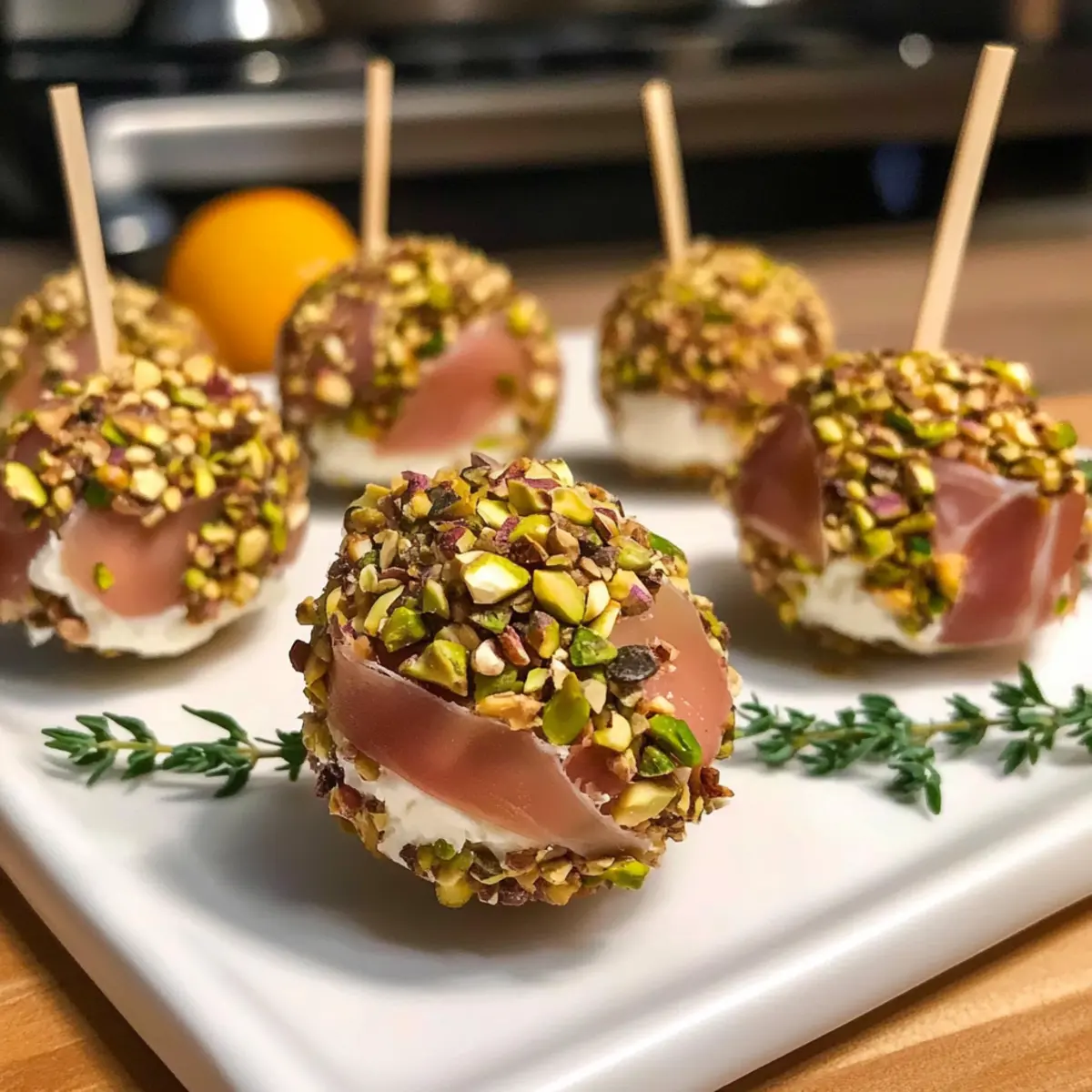 Ziegenkäse und Prosciutto Bonbons