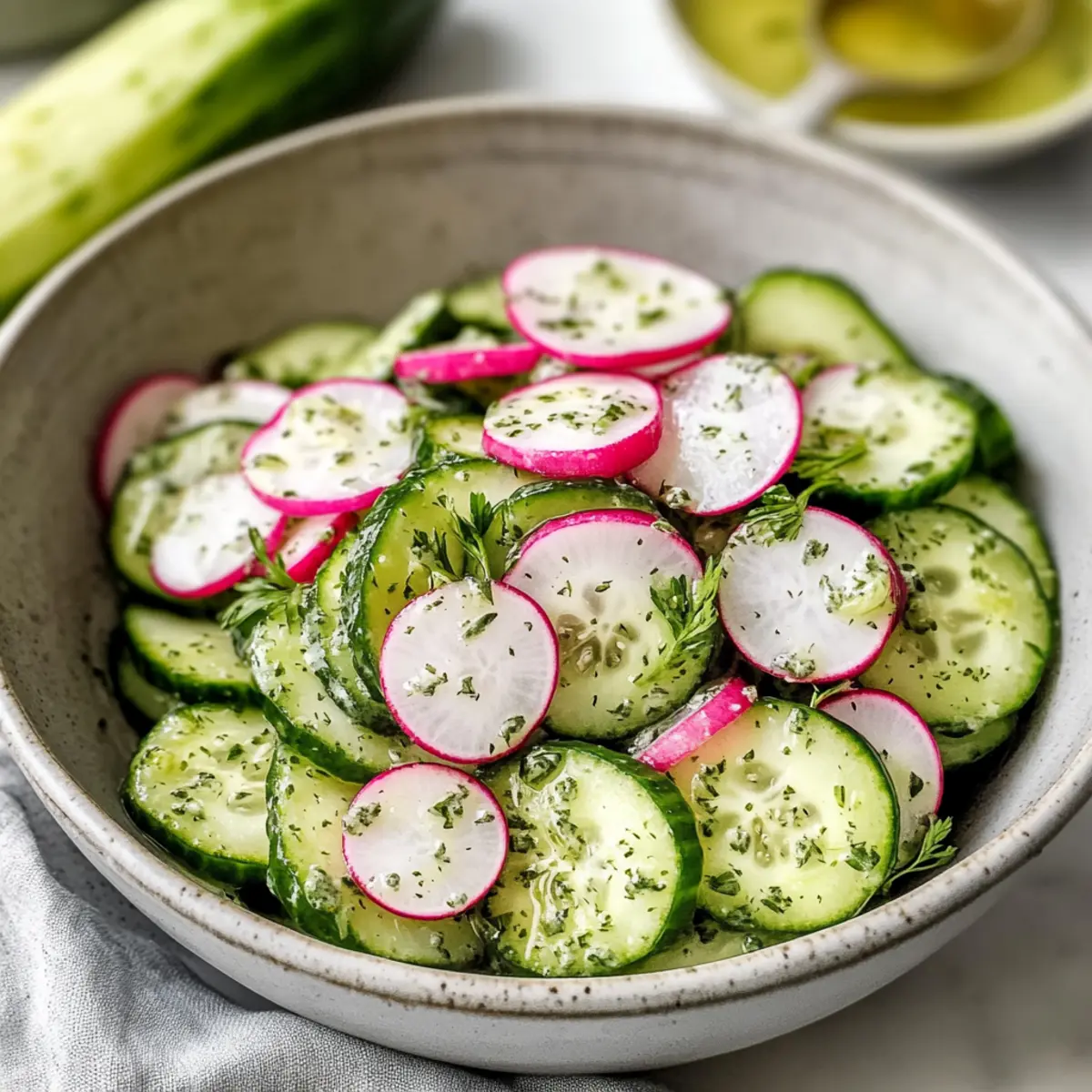 Grüne Göttin Gurkensalat