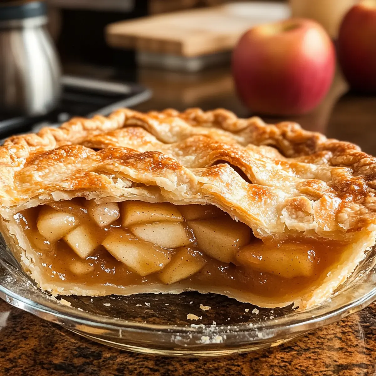 Hausgemachter Apfelkuchen