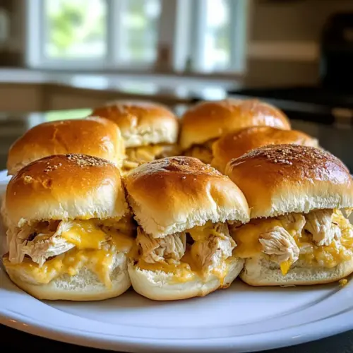 Saftige Hühnchen-Slider mit Rotisserie-Hähnchen