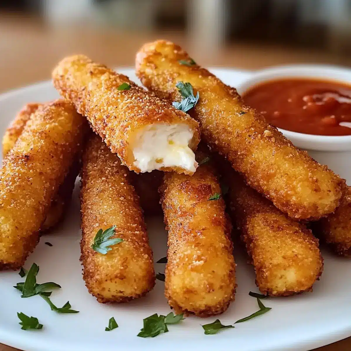 Crispy, Cheesy Mozzarella-Sticks-Rezept