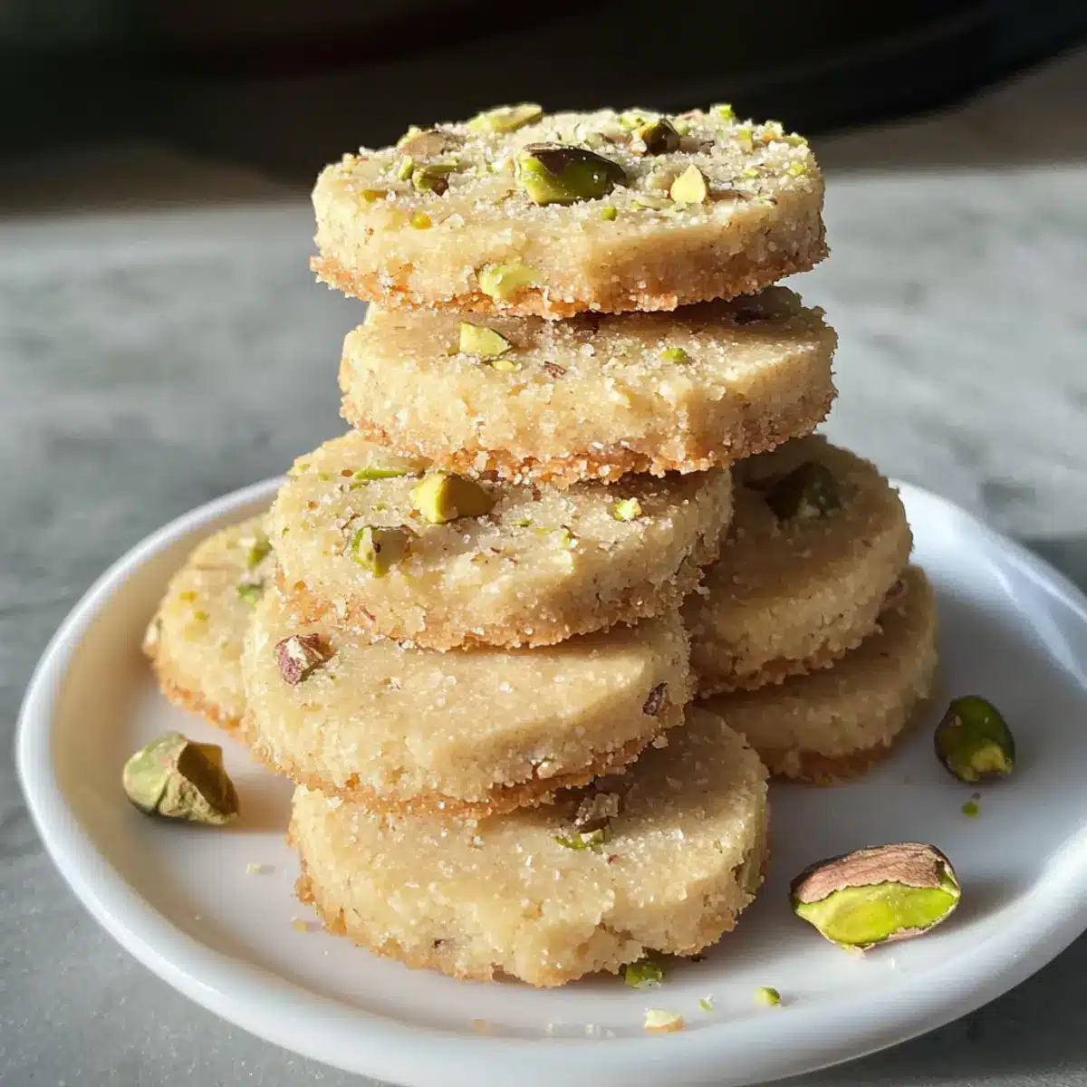 Pistazien-Shortbread-Kekse