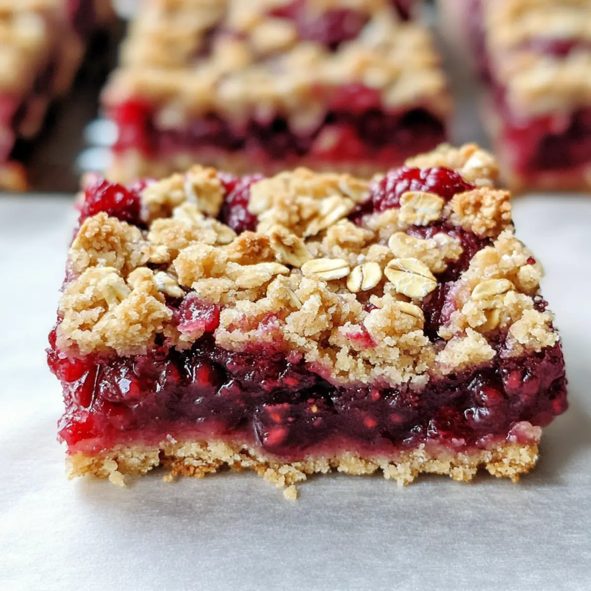 Himbeer-Hafer-Crumble-Riegel