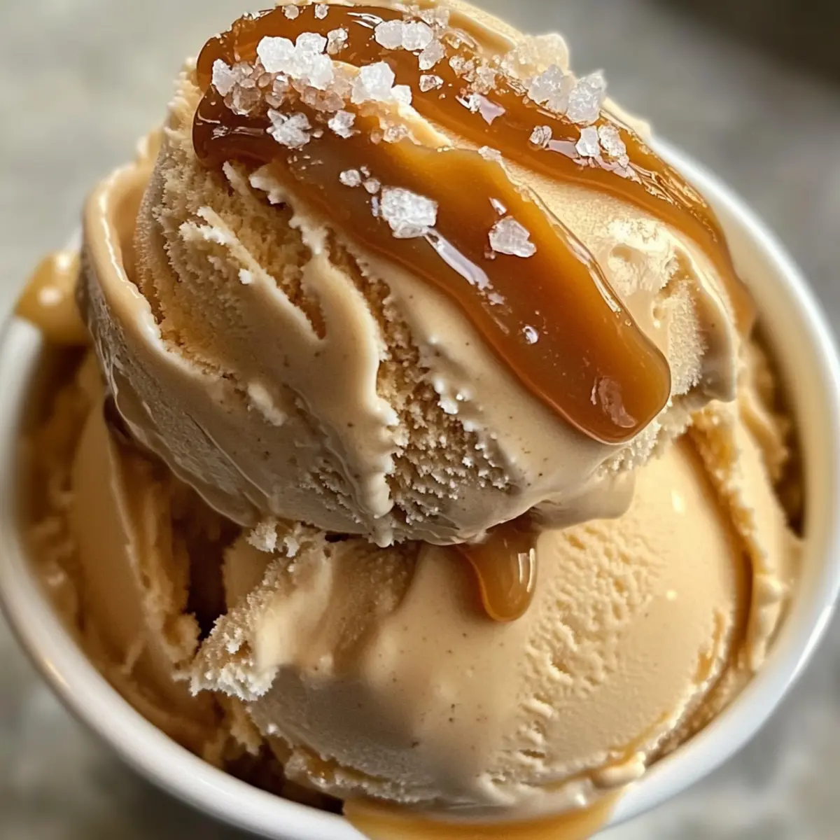 Gesalzene Karamell-Eiscreme