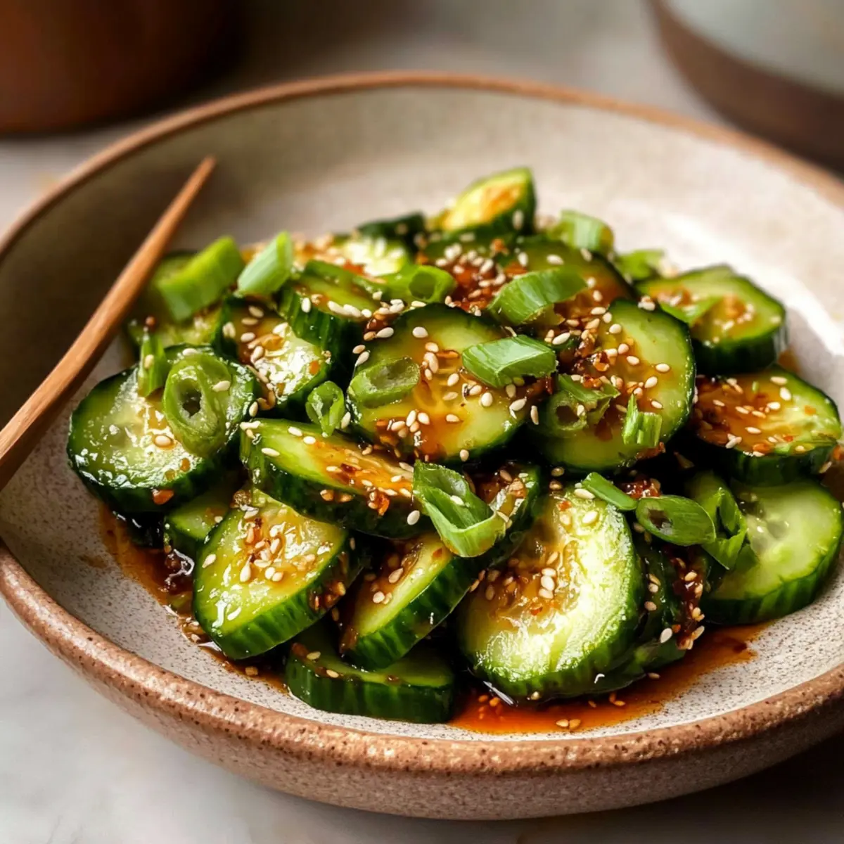 Scharfer Asiatischer Gurkensalat