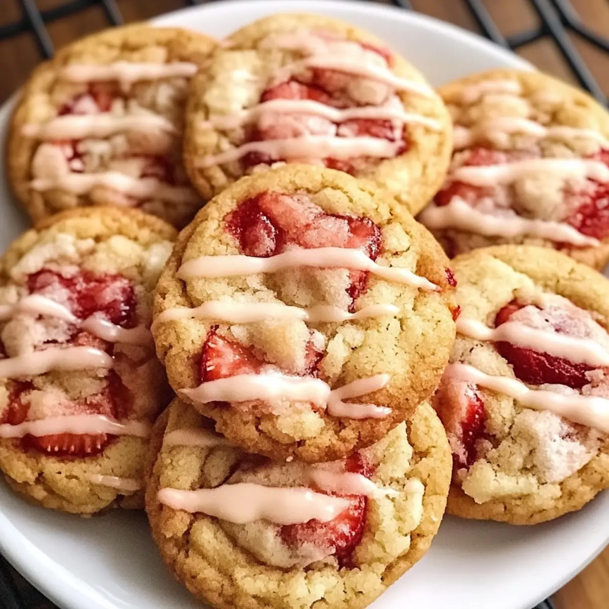 Erdbeerküchlein Butterkekse