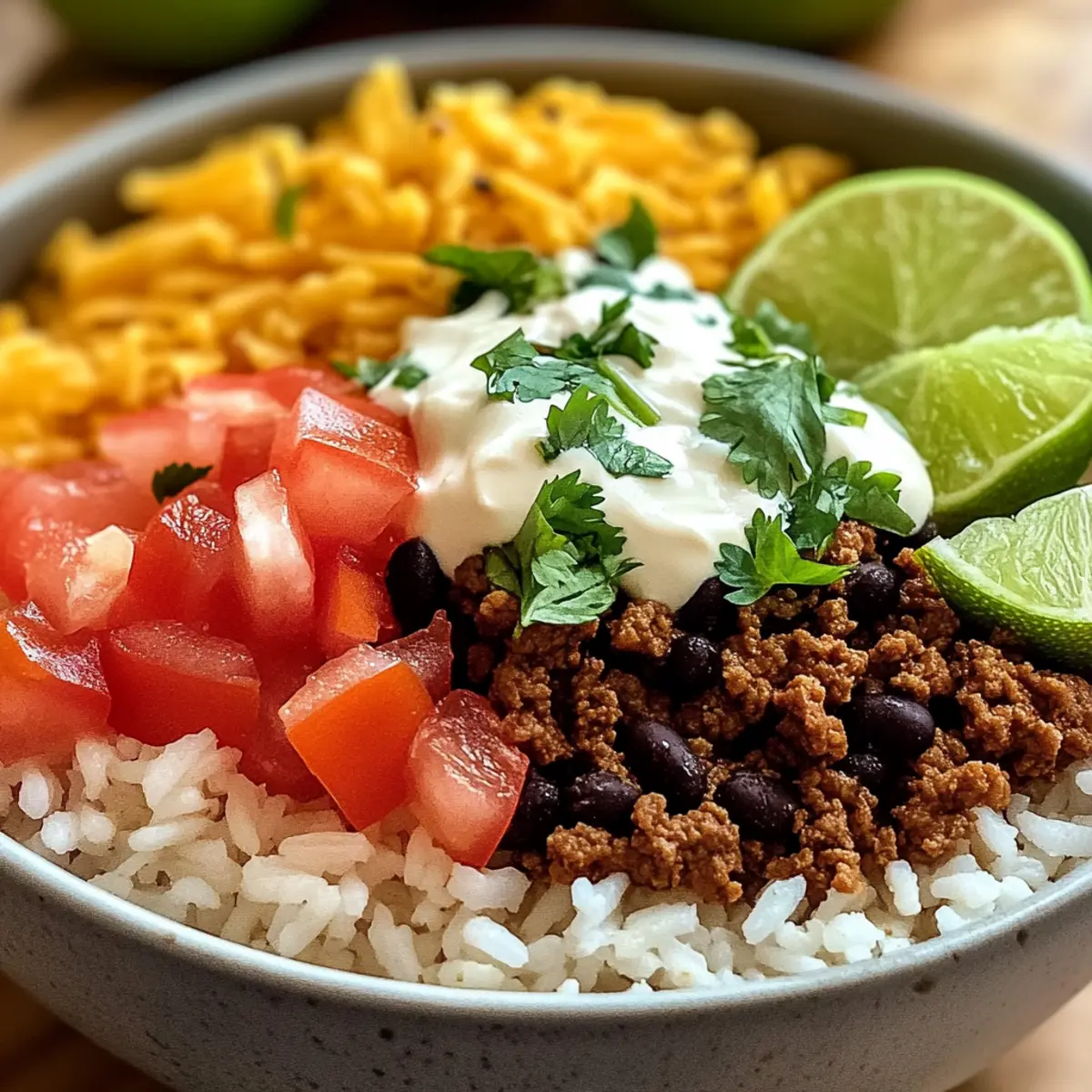 Taco-Reisschale