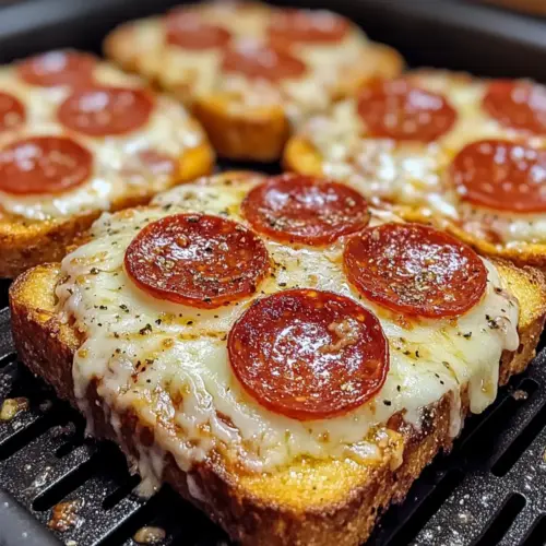 Texas Toast Pizza Heißluftfritteuse