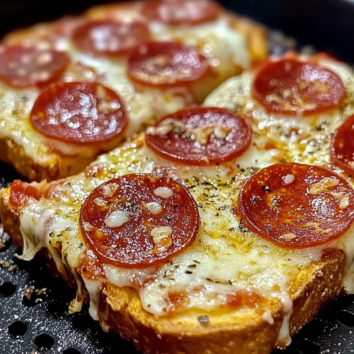 Texas-Toast-Pizza Air Fryer – Familienessen Idee