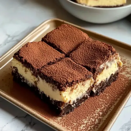 Vegane Tiramisu Käsekuchen Brownies
