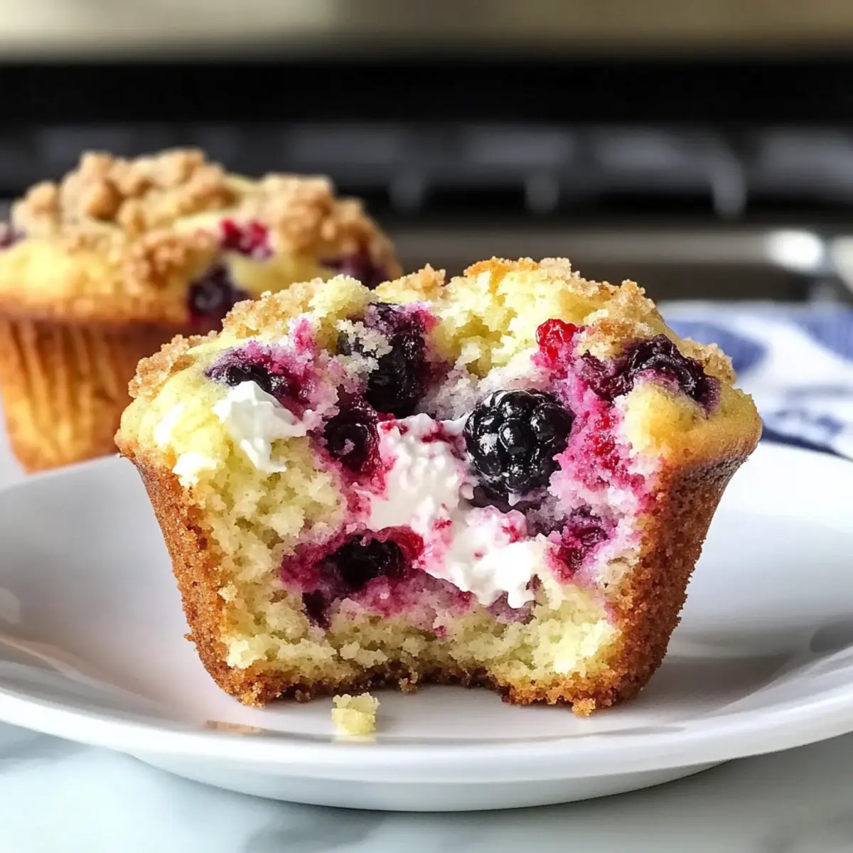 Beeren-Frischkäse-Muffins