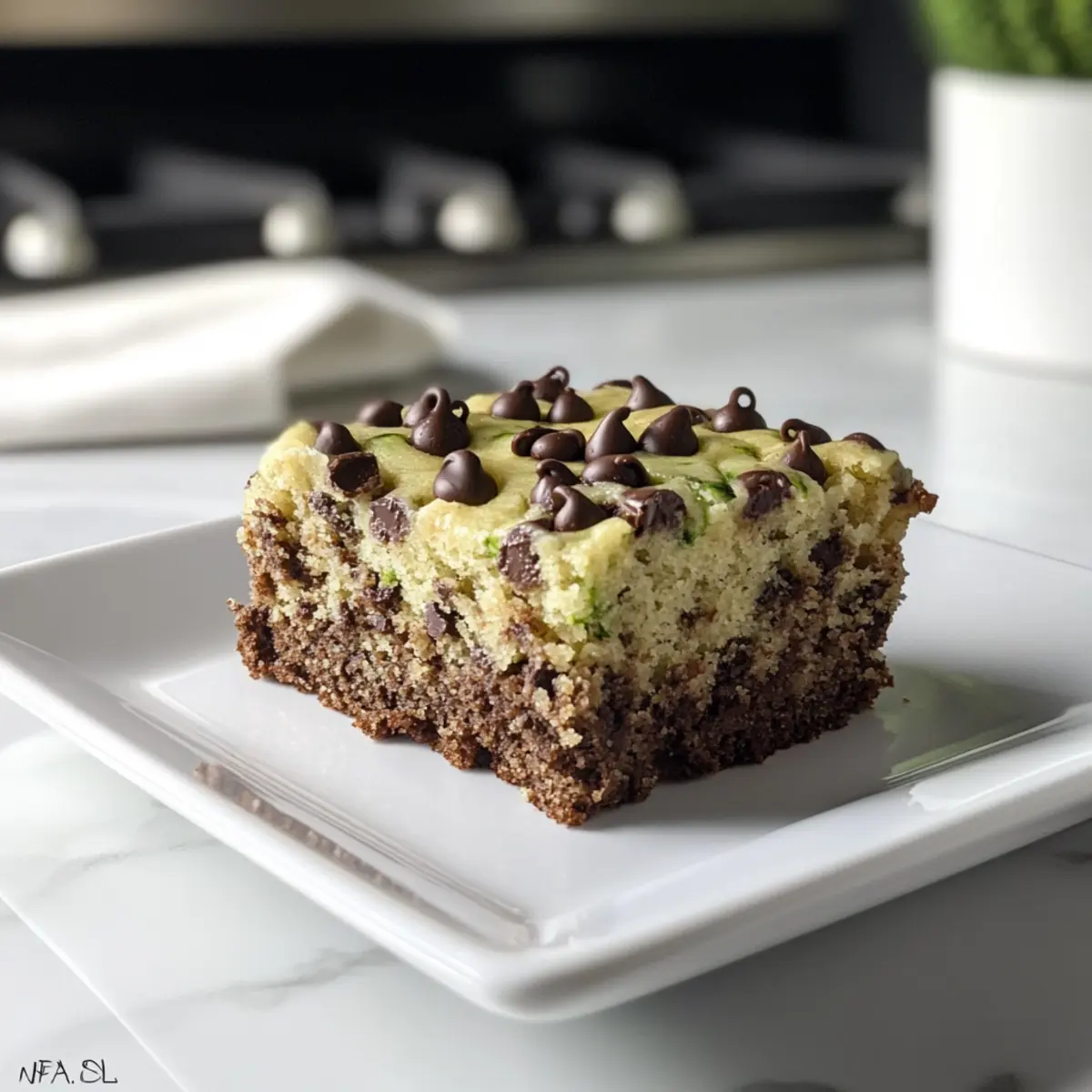 Schokoladenstückchen Zucchini Kuchen