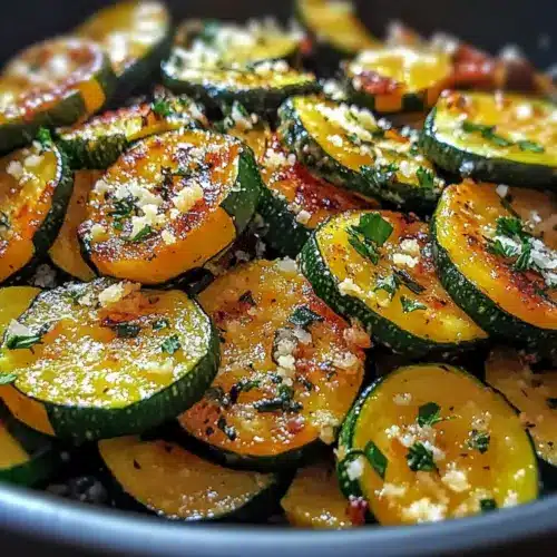 Knoblauch Parmesan Zucchini & Kürbis