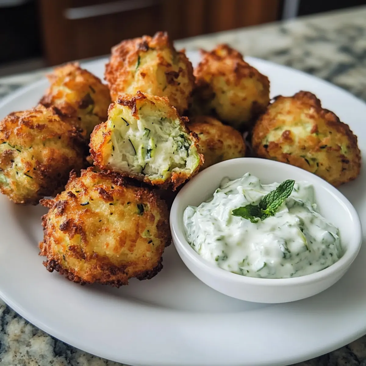 Griechische Zucchinibällchen