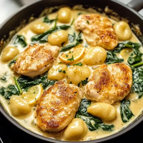 Zitronenhähnchen Gnocchi