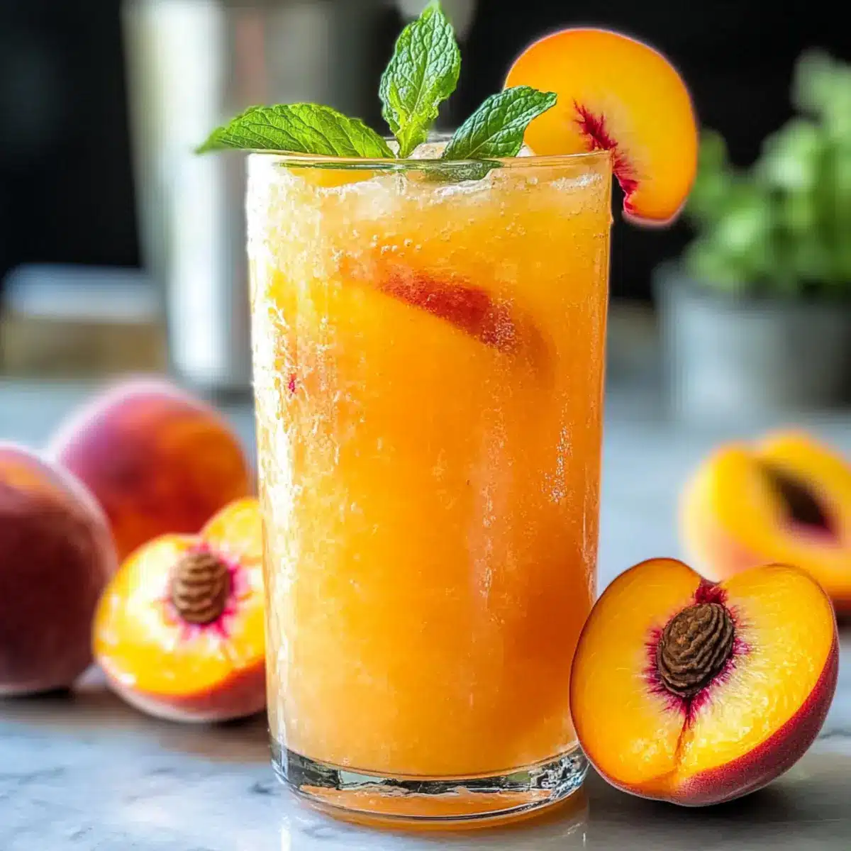 Pfirsich-Limonade