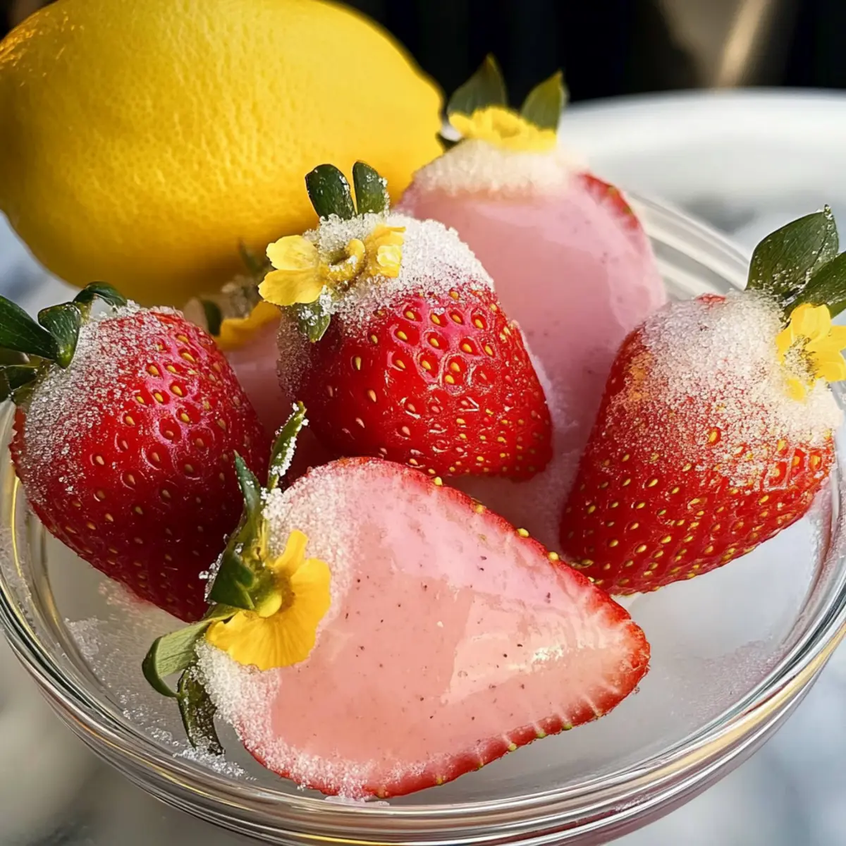 Erdbeer-Zitronen-Posset